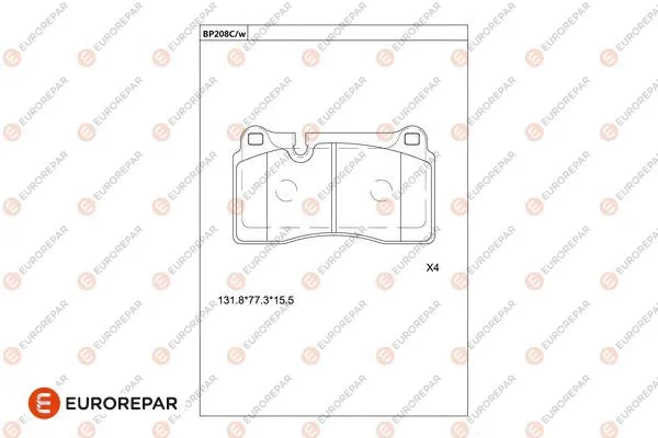 Brake Pad Set, disc brake (1681227880)
