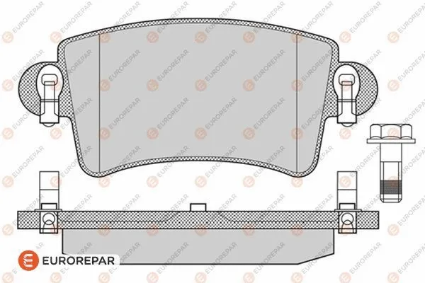 Brake Pad Set, disc brake (1617258980)