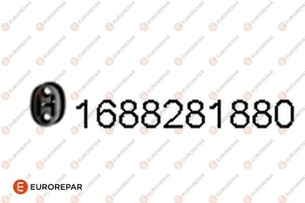 Rubber Strip, exhaust system (1688281880)