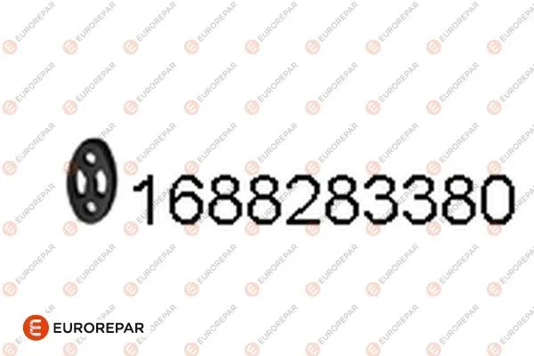 Rubber Strip, exhaust system (1688283380)