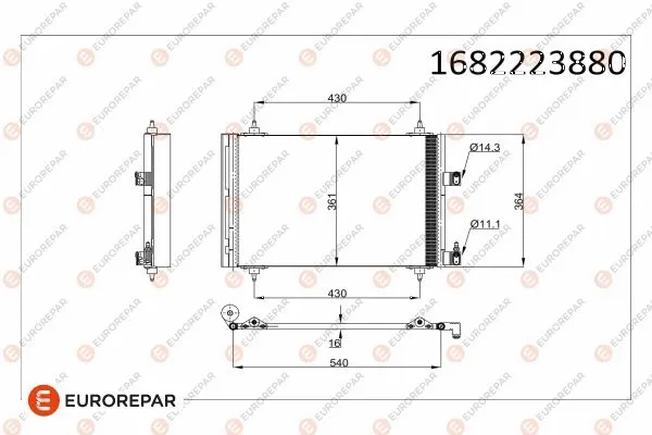 Condenser, air conditioning (1682223880)