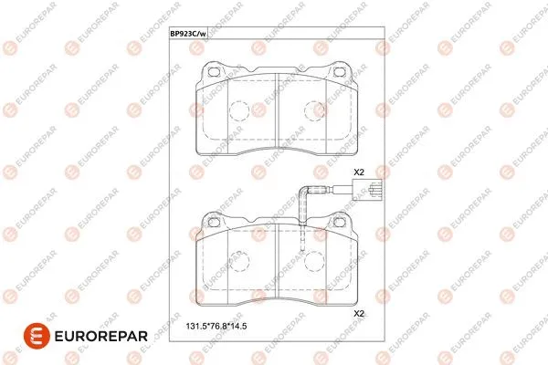 Brake Pad Set, disc brake (1681259480)