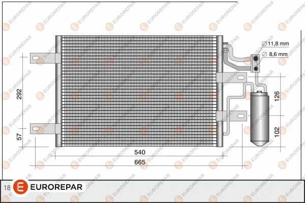 Condenser, air conditioning (1610160580)