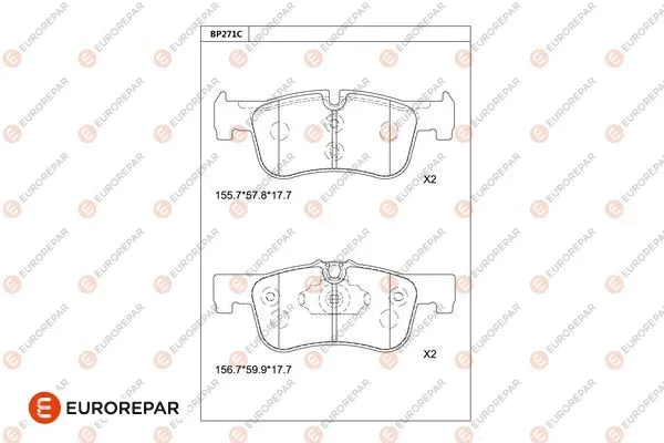 Brake Pad Set, disc brake (1681243880)