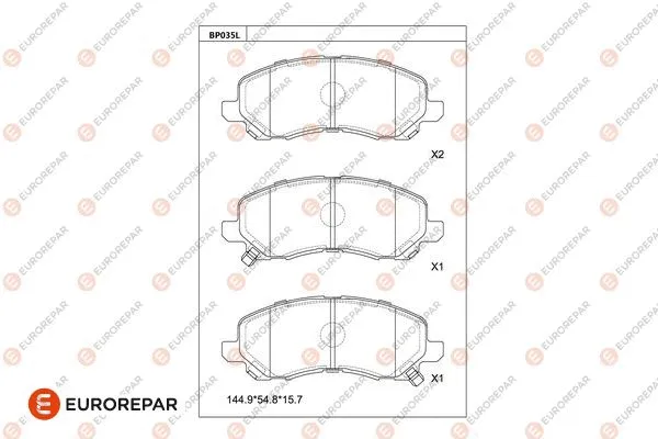 Brake Pad Set, disc brake (1681214480)