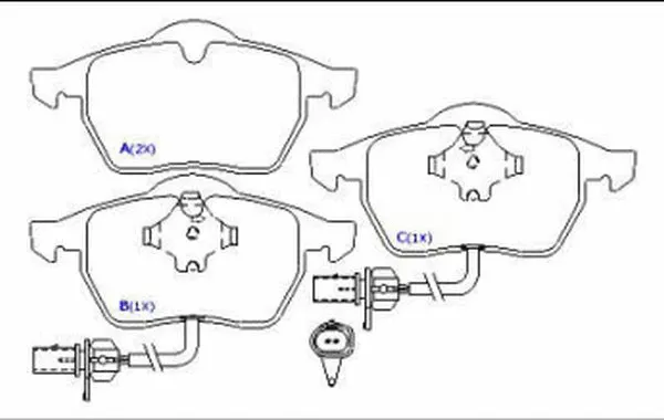 Brake Pad Set, disc brake (1643068180)