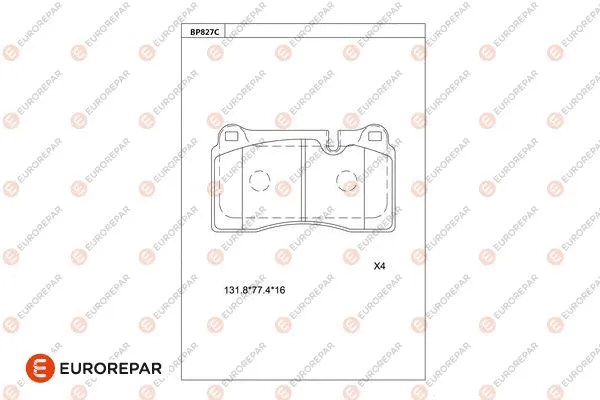 Brake Pad Set, disc brake (1681258880)