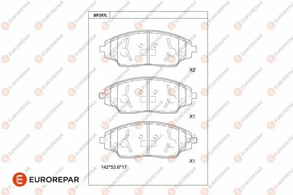 Brake Pad Set, disc brake (1681228080)