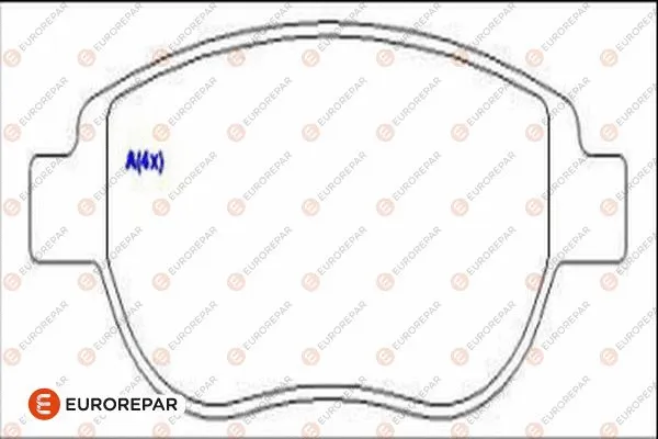 Brake Pad Set, disc brake (1686754780)