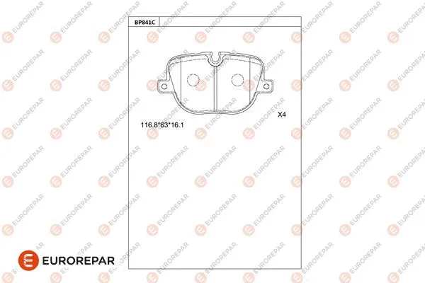 Brake Pad Set, disc brake (1681257380)