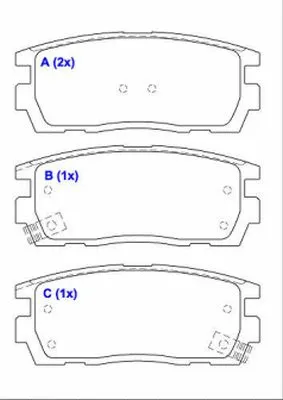 Brake Pad Set, disc brake (1643075180)