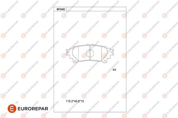 Brake Pad Set, disc brake (1681218080)