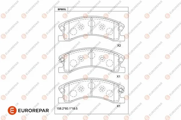 Brake Pad Set, disc brake (1681276780)