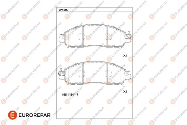 Brake Pad Set, disc brake (1681242880)