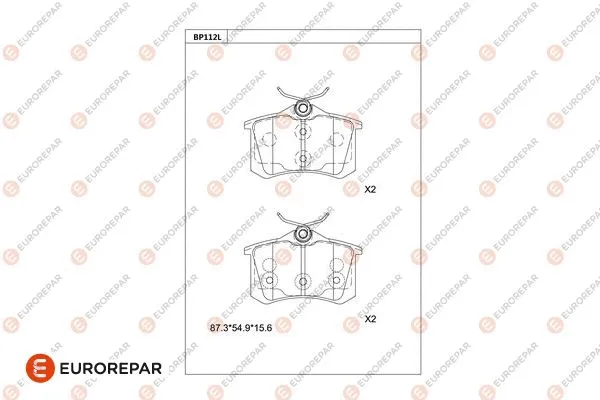 Brake Pad Set, disc brake (1681240680)