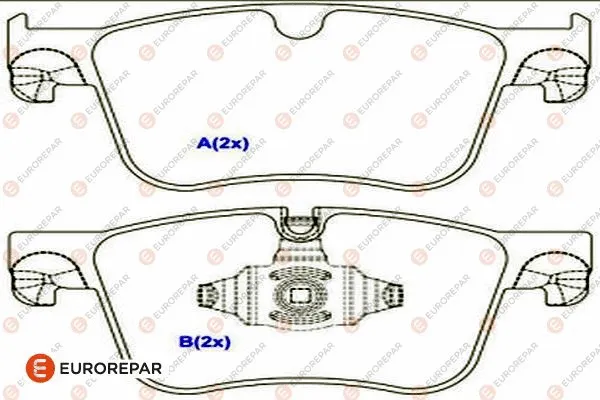 Brake Pad Set, disc brake (1686754980)