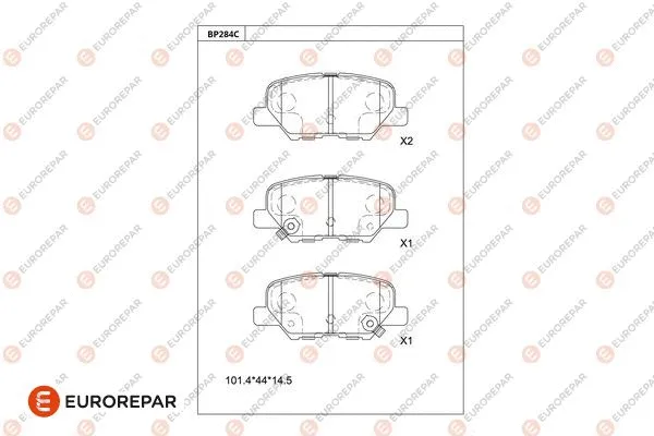 Brake Pad Set, disc brake (1681223480)