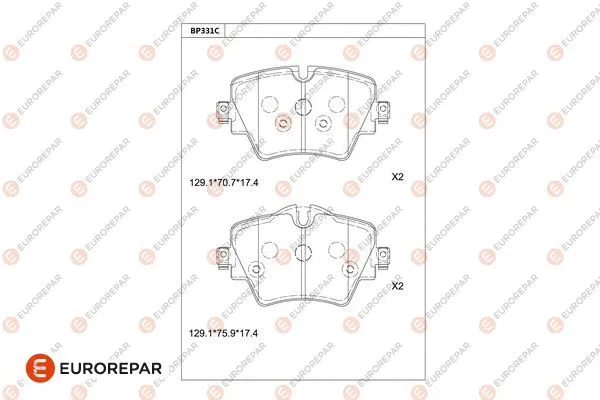 Brake Pad Set, disc brake (1681244380)