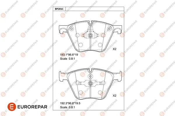 Brake Pad Set, disc brake (1681257580)