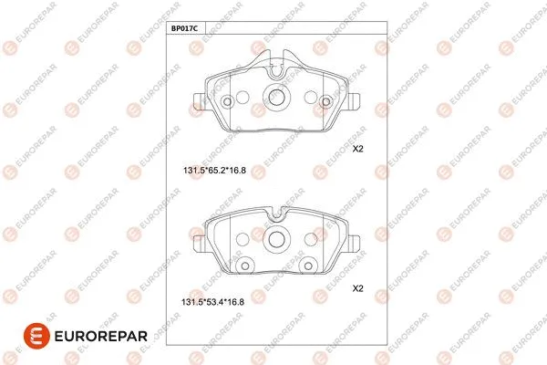 Brake Pad Set, disc brake (1681241580)