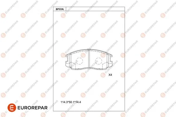 Brake Pad Set, disc brake (1681246080)