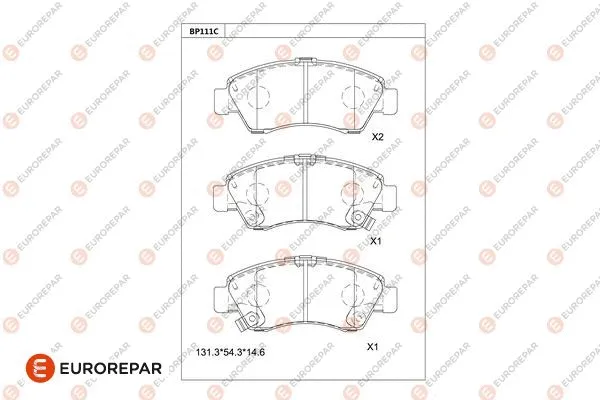 Brake Pad Set, disc brake (1681208780)