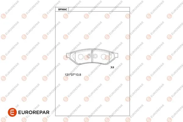 Brake Pad Set, disc brake (1681247180)