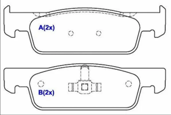 Brake Pad Set, disc brake (1643078680)