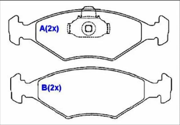 Brake Pad Set, disc brake (1636486980)