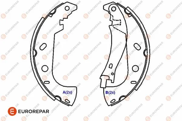 Brake Shoe Set (1643186080)