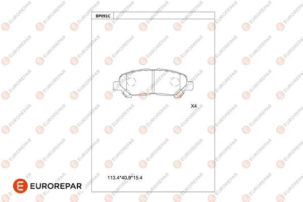 Brake Pad Set, disc brake (1681213380)