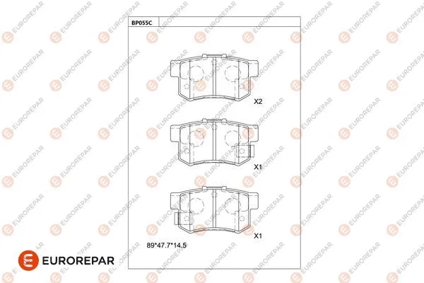 Brake Pad Set, disc brake (1677812580)