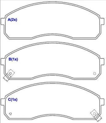 Brake Pad Set, disc brake (1636485880)