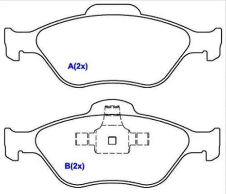 Brake Pad Set, disc brake (1636488380)