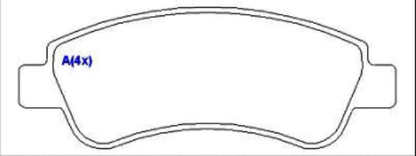 Brake Pad Set, disc brake (1636487280)
