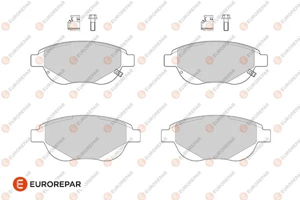 Brake Pad Set, disc brake (1682309980)