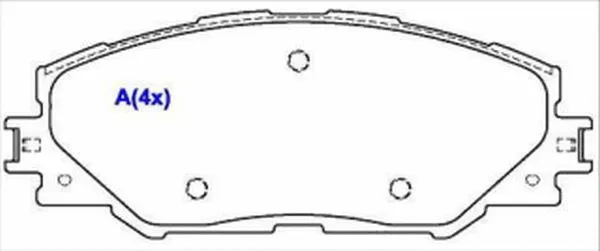 Brake Pad Set, disc brake (1643081180)