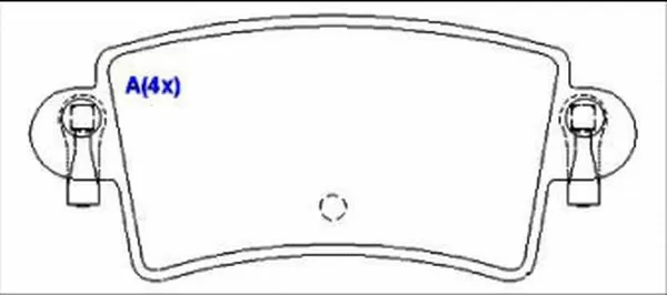 Brake Pad Set, disc brake (1643071680)