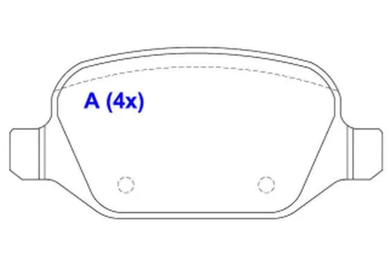 Brake Pad Set, disc brake (1643075980)