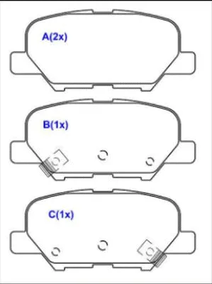 Brake Pad Set, disc brake (1643078180)