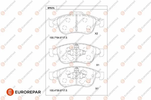 Brake Pad Set, disc brake (1681261680)