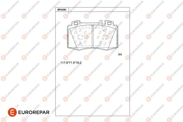 Brake Pad Set, disc brake (1681264580)