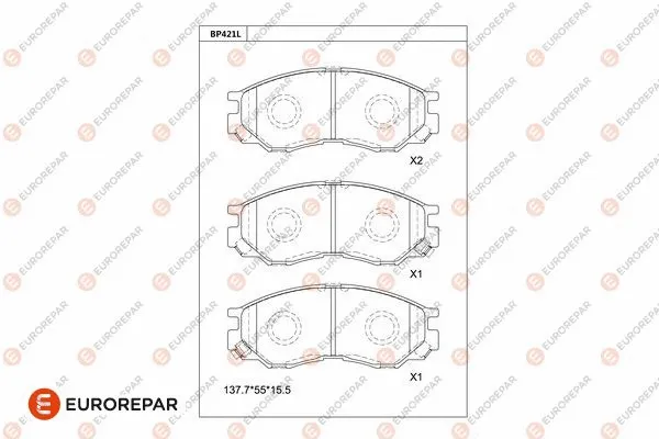 Brake Pad Set, disc brake (1681210680)