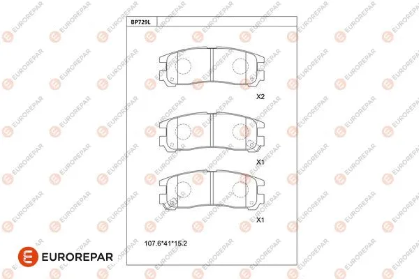 Brake Pad Set, disc brake (1681265180)