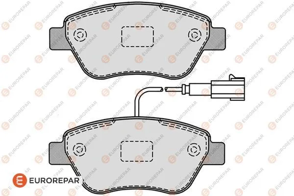 Brake Pad Set, disc brake (1617262180)