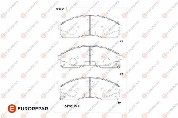 Brake Pad Set, disc brake (1681275980)