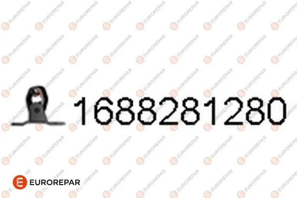 Rubber Strip, exhaust system (1688281280)