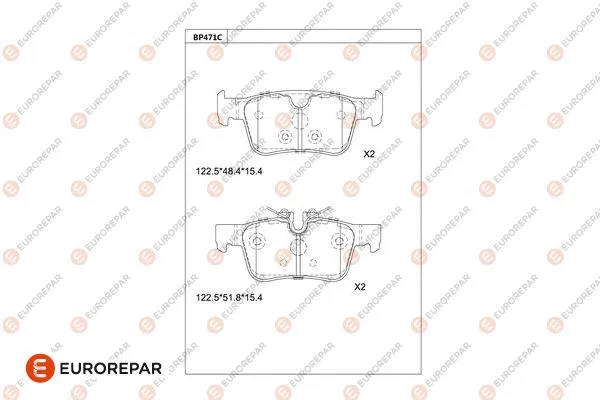 Brake Pad Set, disc brake (1681244680)