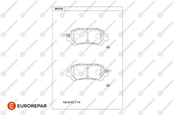 Brake Pad Set, disc brake (1681227780)