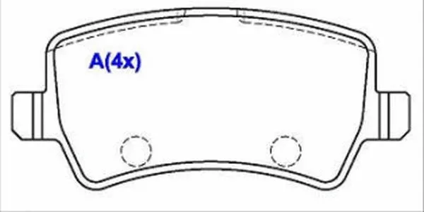 Brake Pad Set, disc brake (1643079580)